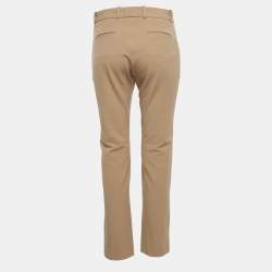Pre Owned Joseph Beige Stretch Gabardine New Eliston Trousers M