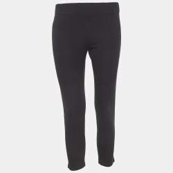 Joseph Black Gabardine Cropped Leggings S
