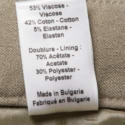 Pre Owned Joseph Green Queen Gabardine Straight Formal Trousers M