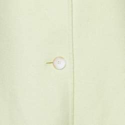 Joseph Lime Yellow Wool & Silk Caia Short Coat XS