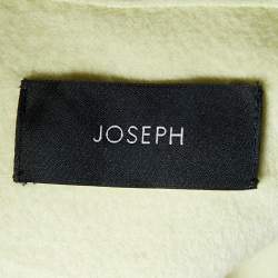 Joseph Lime Yellow Wool & Silk Caia Short Coat XS