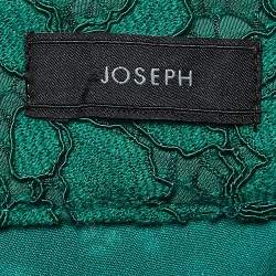Pre Owned Joseph Green Sixty Floral Lace Short Skirt M