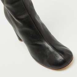 Joseph Black Leather knee Length Boots Size 40