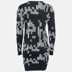 مملوكة مسبقًا فستان بلوفر جوث جوت تريكو أنتارسيا بيكسل مونوكرومي XS