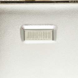 مملوكة مسبقًا Judith Leiber Black Acrylic Crystals Slim Slide Chain Clutch