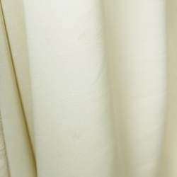 JULEA DOMANI Beige Floral Print Crepe Cold Shoulder Maxi Dress M
