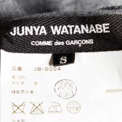 Junya Watanabe Comme des Garcons Grey Wool Asymmetric Maxi Skirt L