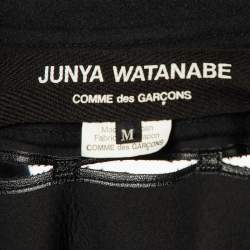 Junya Watanabe Comme des Garçons  Black Wool Cutwork Detail Jacket M