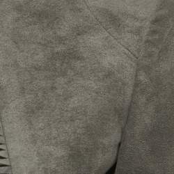 Junya Watanabe Comme Des Garcons Grey Suede Fringed Top S