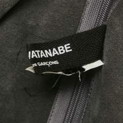 Junya Watanabe Comme Des Garcons Grey Suede Fringed Top S