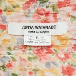 Junya Watanabe Comme Des Garcon Man Multicolor Floral Print Draped Sleeveless Jacket S