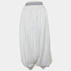Junya Watanabe Comme des Garcons White Ramie Balloon Pants M