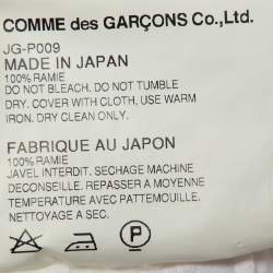 Junya Watanabe Comme des Garcons White Ramie Balloon Pants M