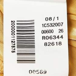 Just Cavalli Yellow Jersey Embellished Waist Mini Skirt S