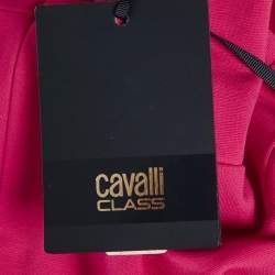 Pre Owned Just Cavalli Pink Jersey Embellished Sleeveless Short Dress S
