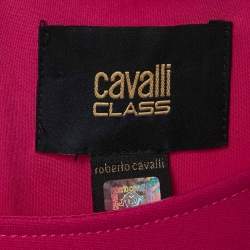 Pre Owned Just Cavalli Pink Jersey Embellished Sleeveless Short Dress S