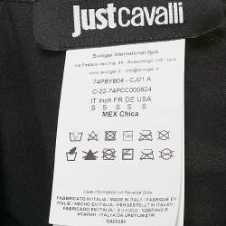 Just Cavalli Black/Yellow Tiger Print Jersey Swimsuit M