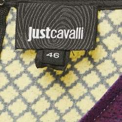 Pre Owned Just Cavalli Multicolor Printed Satin Silk Mini Dress L