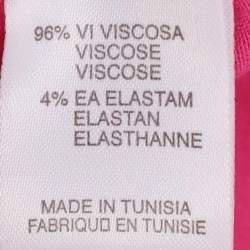 Just Cavalli Pink Jersey Logo Tops L