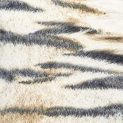 Pre Owned Just Cavalli Beige Printed Jersey Long Sleeve T-Shirt XL