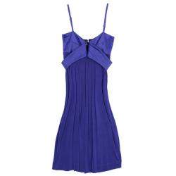 Just Cavalli Purple Empire Waist Dress M