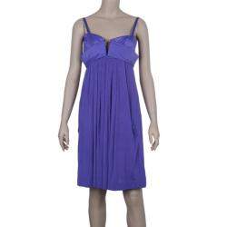Just Cavalli Purple Empire Waist Dress M