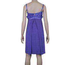 Just Cavalli Purple Empire Waist Dress M