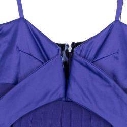 Just Cavalli Purple Empire Waist Dress M
