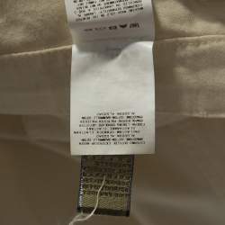 Pre Owned Just Cavalli Cream Denim Flared Maxi Skirt M