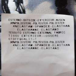 Pre Owned Just Cavalli Multicolor Abstract Printed Satin Halter Neck Dress L