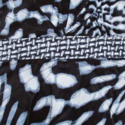 Pre Owned Just Cavalli Multicolor Abstract Printed Satin Halter Neck Dress L