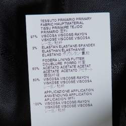 Pre Owned Just Cavalli Black Ponte Flared Hem Mini Dress S