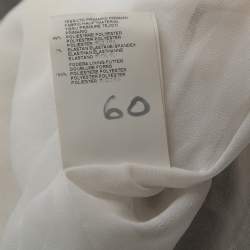 Pre Owned Just Cavalli White Crepe Lace Trim Sleeveless Shift Dress M