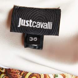 مملوكة مسبقًا Just Cavalli Light Pink Printed Satin Sleeveless Sheath Dress XS