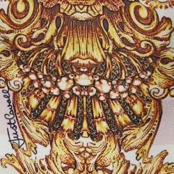 مملوكة مسبقًا Just Cavalli Light Pink Printed Satin Sleeveless Sheath Dress XS