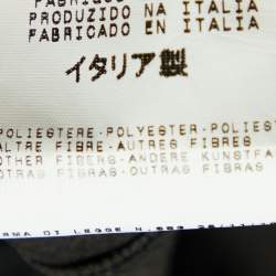 Pre Owned Just Cavalli Black Satin Contrast Detail Skirt M