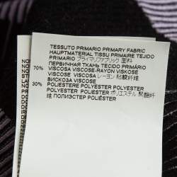 Pre Owned Just Cavalli Black/Lilac Patterned Rb Knit Mini Dress L