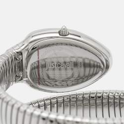 Just Cavalli Silver Stainless Steel Chic Snake JC1L224M0015 Women's Wristwatch 22 mm