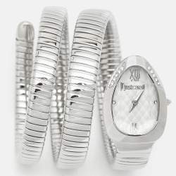 Just Cavalli Silver Stainless Steel Chic Snake JC1L224M0015 Women's Wristwatch 22 mm