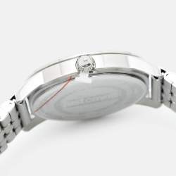 Pre Owned Just Cavalli Silver Stainless Steel Donna JC1L211M0245 Women's Wristwatch & Bracelet Set 34 mm