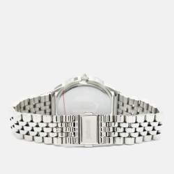 Pre Owned Just Cavalli Silver Stainless Steel Donna JC1L211M0245 Women's Wristwatch & Bracelet Set 34 mm