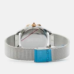 Pre Owned Just Cavalli Silver Two-Tone Stainless Steel Serpente JC1L095M0105 Women's Wristwatch 32 mm