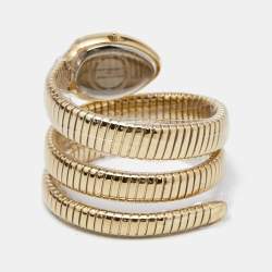 مملوكة مسبقًا Just Cavalli Silver Gold Plated Stainless Steel Glam Evo JC1L228M0035 Women's Wristwatch 22 mm 