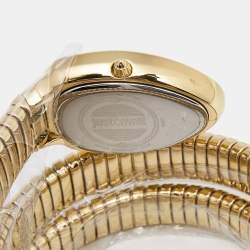 مملوكة مسبقًا Just Cavalli Silver Gold Plated Stainless Steel Glam Evo JC1L228M0035 Women's Wristwatch 22 mm 