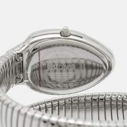 Just Cavalli Silver Stainless Steel Chic Snake JC1L224M0015 Women's Wristwatch 22 mm