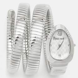 Just Cavalli Silver Stainless Steel Chic Snake JC1L224M0015 Women's Wristwatch 22 mm