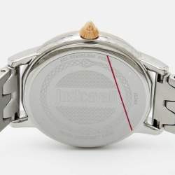 Just Cavalli Silver Two Tone Stainless Steel Set Emozioni JC1L149M0085 Women's Wristwatch 34 mm