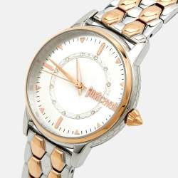 Just Cavalli Silver Two Tone Stainless Steel Set Emozioni JC1L149M0085 Women's Wristwatch 34 mm