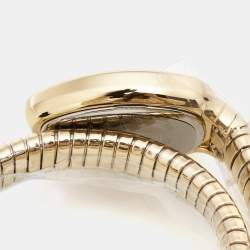 Just Cavalli Mother Of Pearl Gold Plated Stainless Steel Snake JC1L229M0025 Women's Wristwatch 22 mm