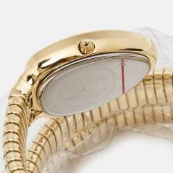 Just Cavalli Silver Gold Plated Stainless Steel Glam Evo JC1L228M0035 Women's Wristwatch 22 mm 